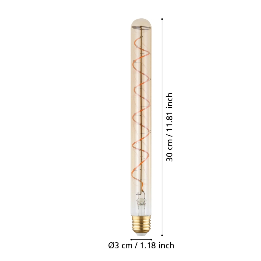 Dimbar LED-glödlampa VINTAGE T30 E27/4W/230V 1600K - Eglo 110297
