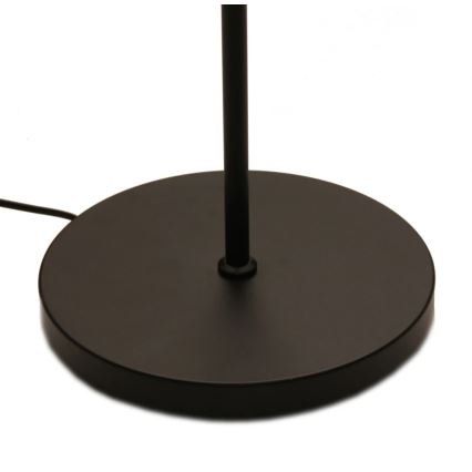 Dimbar LED-golvlampa NORA LED/25W/230V 2200/3000/4000K + LED/5W 3000K svart + fjärrkontroll