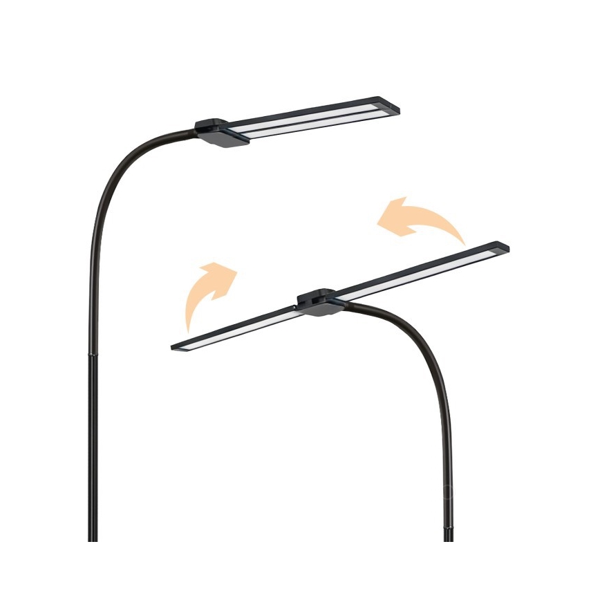 Dimbar LED-golvlampa TEILO LED/14W/230V 3000/4000/6000K svart