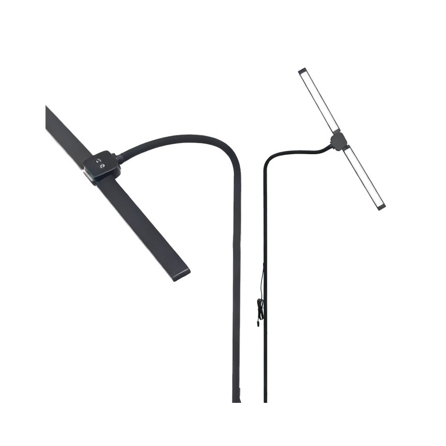 Dimbar LED-golvlampa TEILO LED/14W/230V 3000/4000/6000K svart