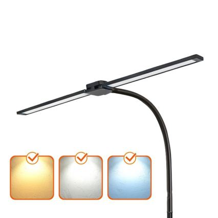 Dimbar LED-golvlampa TEILO LED/14W/230V 3000/4000/6000K svart