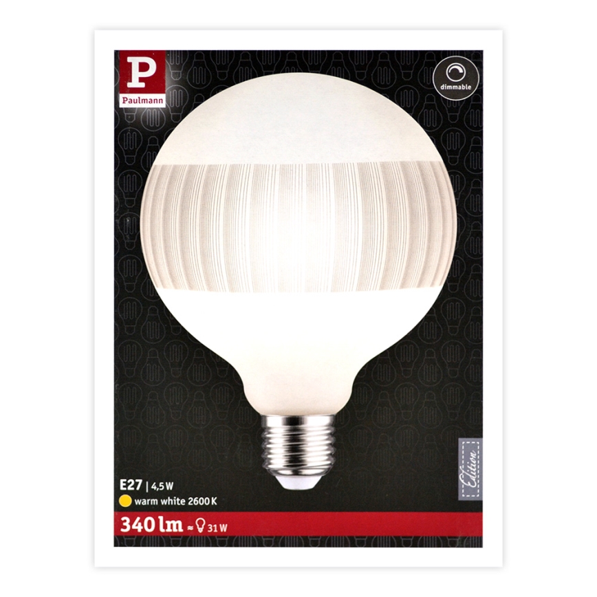 Dimbar LED-lampa CLASSIC G125 E27/4,5W/230V 2600K - Paulmann 28743