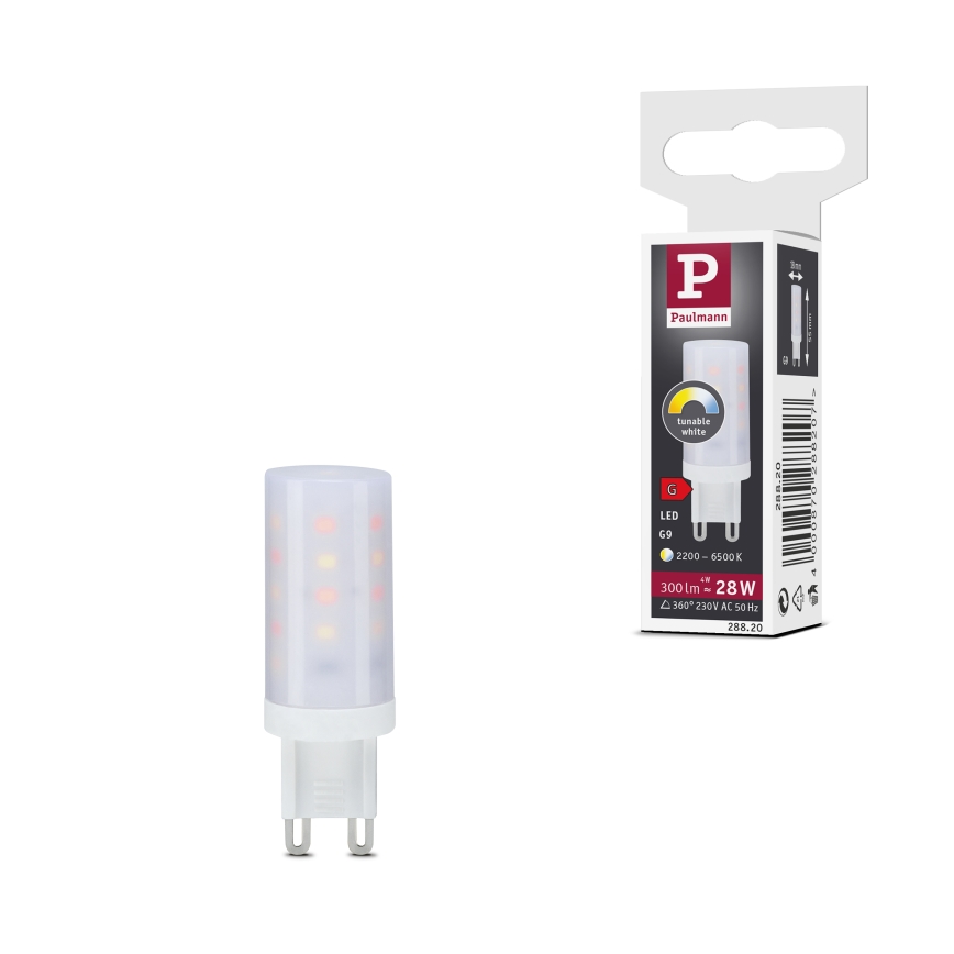 Dimbar LED-lampa G9/4W/230V 2200-6500K - Paulmann 28820