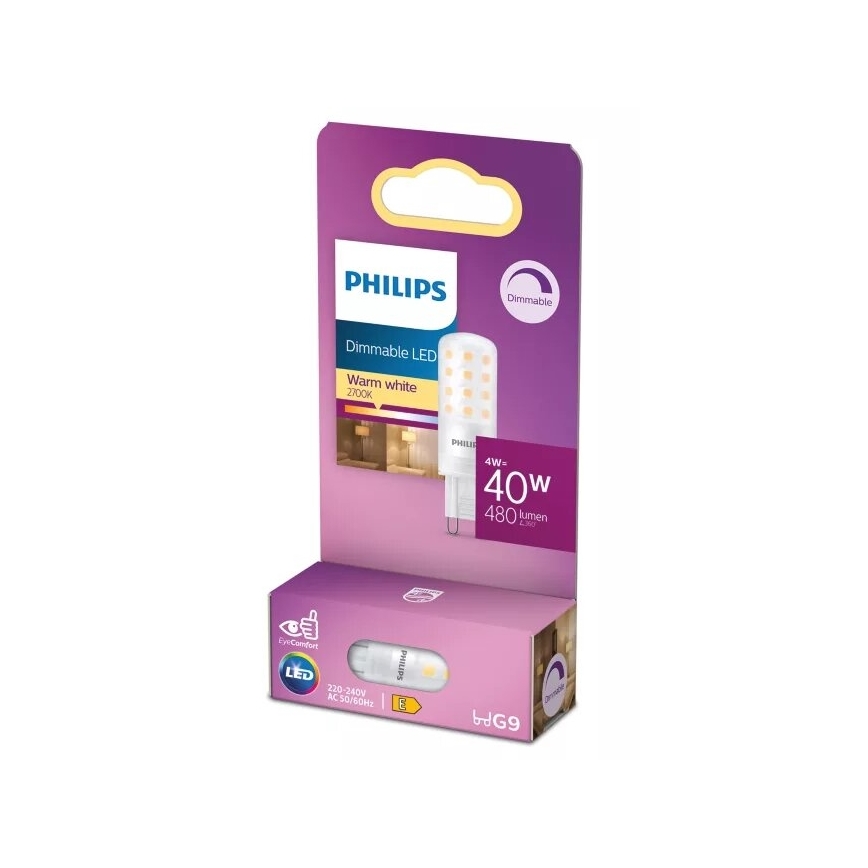Dimbar LED-lampa Philips G9/4W/230V 2700K