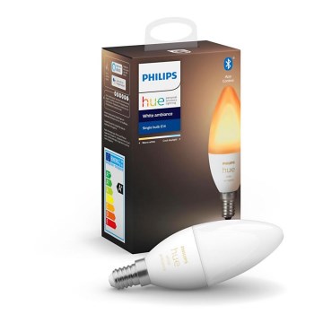 Dimbar LED-lampa Philips Hue Vit B39 E14/5,2W/230V 2200K - 6500K