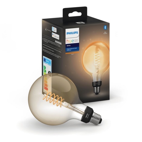 Dimbar LED-lampa Philips Hue Vit FILAMENT G125 E27/7W/230V 2100K