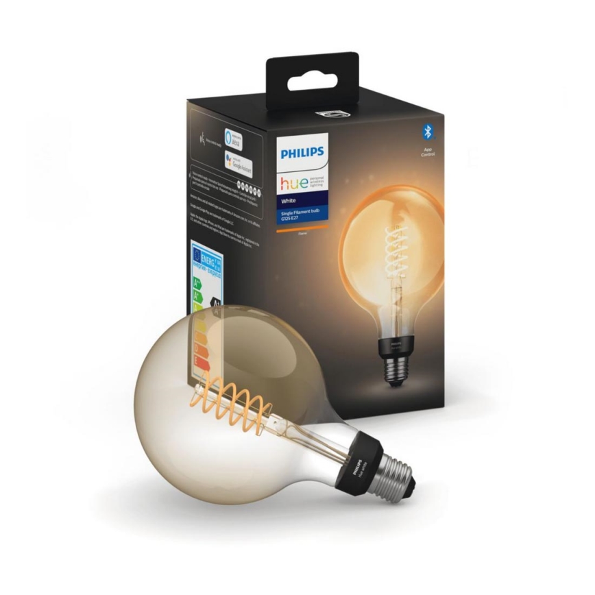 Dimbar LED-lampa Philips Hue Vit FILAMENT G125 E27/7W/230V 2100K