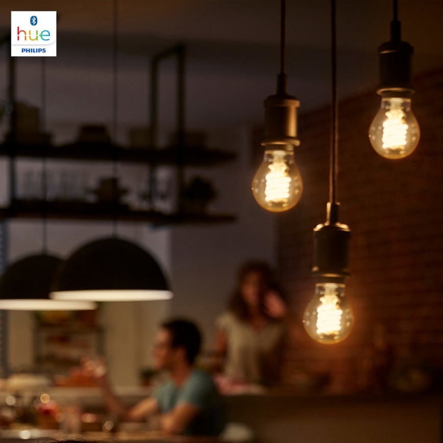 Dimbar LED-lampa Philips Hue Vit FILAMENT G93 E27/7W/230V 2100K