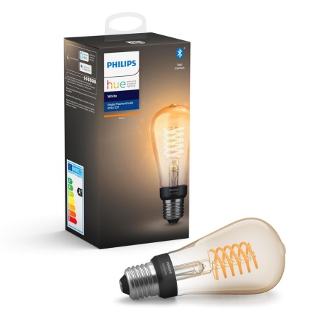 Dimbar LED-lampa Philips Hue Vit FILAMENT ST64 E27/7W/230V 2100K