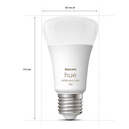 Dimmbar LED-lampa Philips Hue White And Color Ambiance A60 E27/9W/230V 2000-6500K