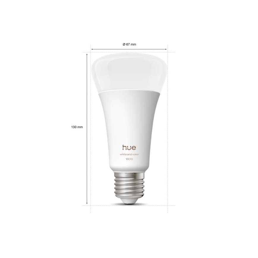 Dimbar LED-lampa Philips Hue WHITE AND COLOR AMBIANCE E27/11,8W/230V 1000-20000K