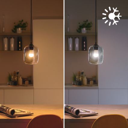 Dimbar RGB-LED-lampa Philips SMART P45 E14/4,9W/230V 2200-6500K CRI 90