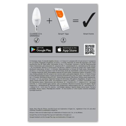Dimbar LED-lampa SMART+ E14/5W/230V 2700K - Ledvance