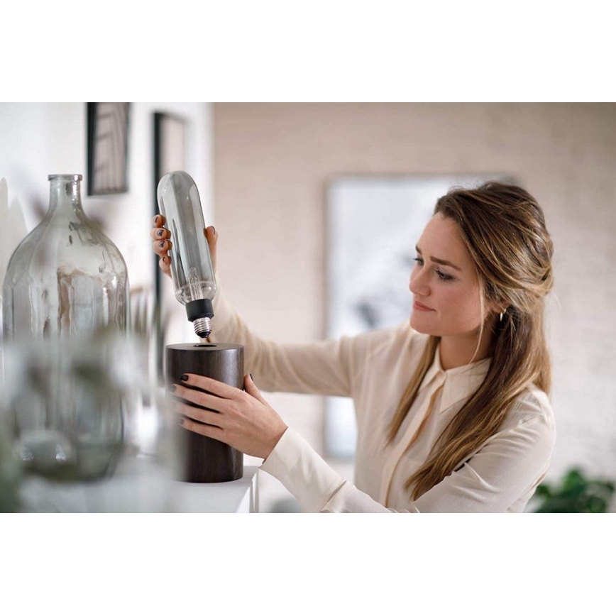 Dimbar LED-lampa SMOKY VINTAGE Philips T65 E27/6,5W/230V 4000K