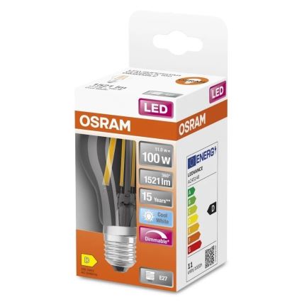 Dimbar LED-lampa SUPERSTAR VINTAGE E27/11W/230V 4000K - Osram