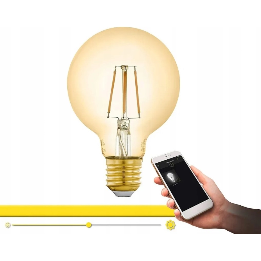 Dimbar LED-lampa VINTAGE E27/5.5W/230V 2,200K - Eglo 12572