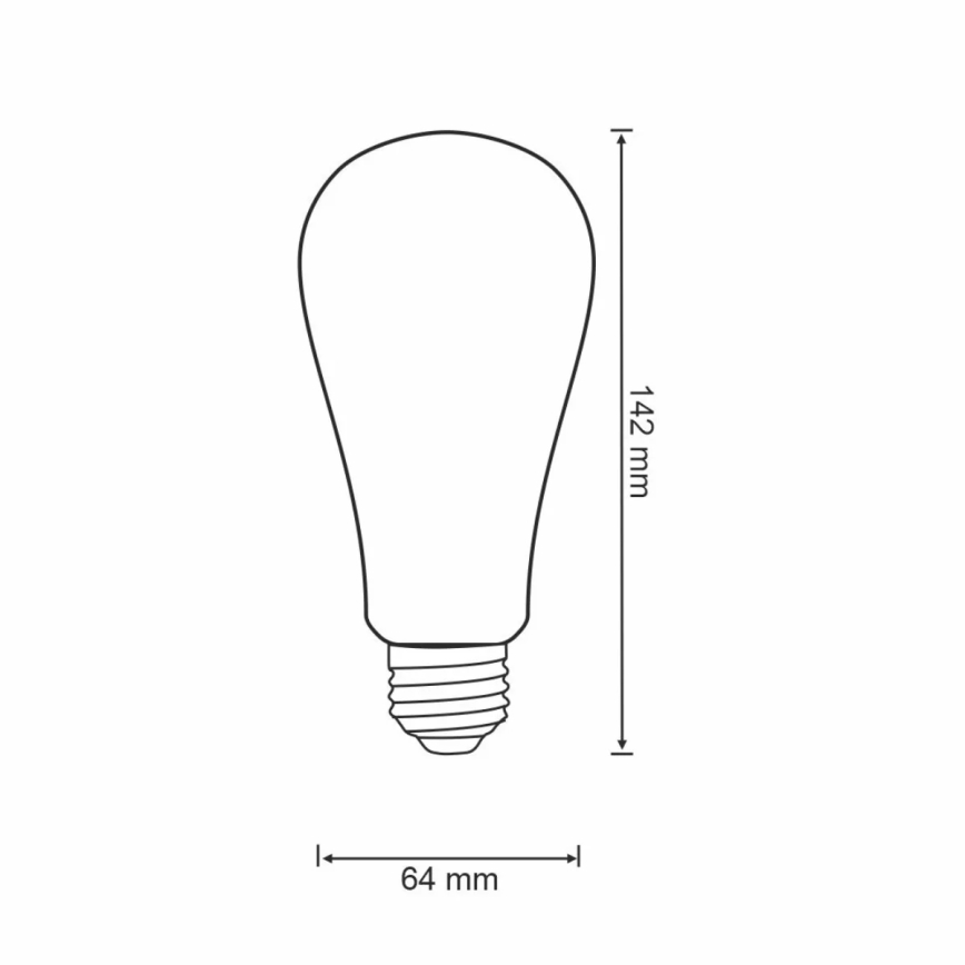 Dimbar LED-lampa VINTAGE ST64 E27/5,5W/230V 1800-2700K Wi-fi Tuya