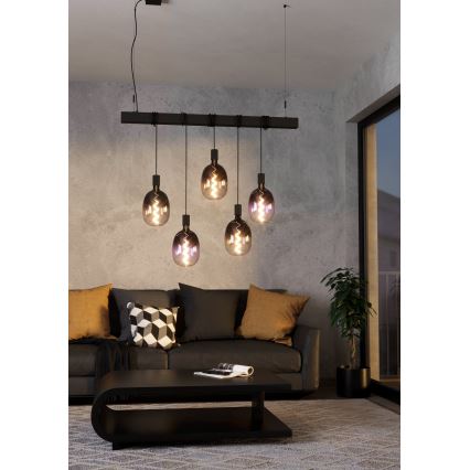 Dimbar LED-lampa VINTAGE T120 E27/4W/230V 1800K lila - Eglo 110226