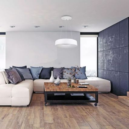 Dimbar LED-lampakrona med snöre 1xLED/30W/230V