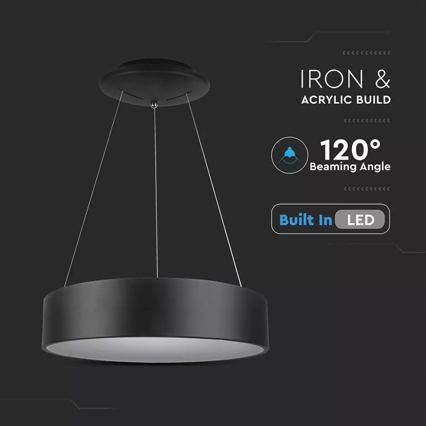 Dimbar LED-pendellampa på vajer LED/30W/230V