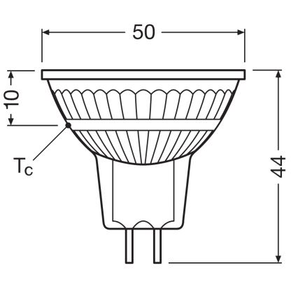 Dimmbar LED-reflektorlampa MR16 GU5,3/6,6W/12V 3000K 36° CRI 97 - Ledvance