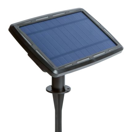 Dimmbar LED-solcellsdriven ljusslinga 25xLED/1,5W/3,7/5V 2700-10000K 2200 mAh 15 m IP65 svart + fjärrkontroll