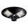 Dimbar LED-solcellsgatlampa med sensor LED/15W/6V 11000 mAh 6500K IP65 svart + fjärrkontroll