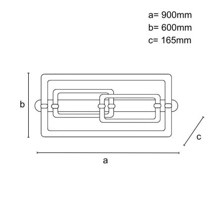 Dimbar LED-takarmatur, 280 W, 230 V, 3000–6500 K, med fjärrkontroll