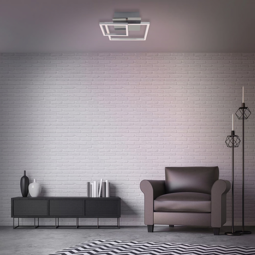 Dimbar LED-takarmatur LED/12W/230V 3000K matt krom