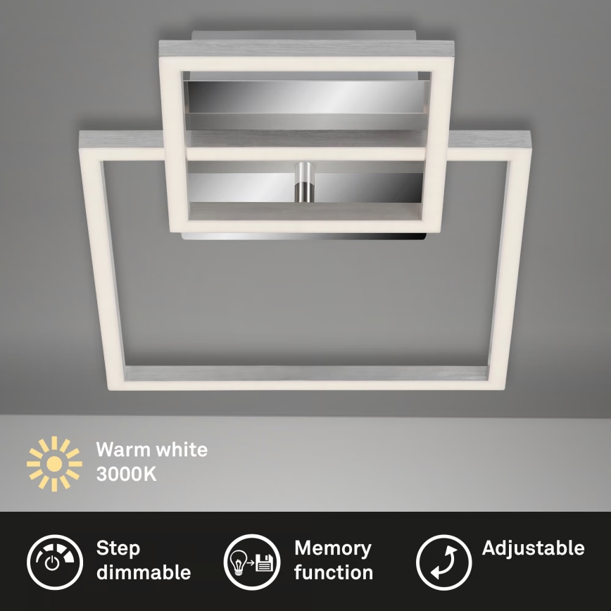 Dimbar LED-takarmatur LED/12W/230V 3000K matt krom