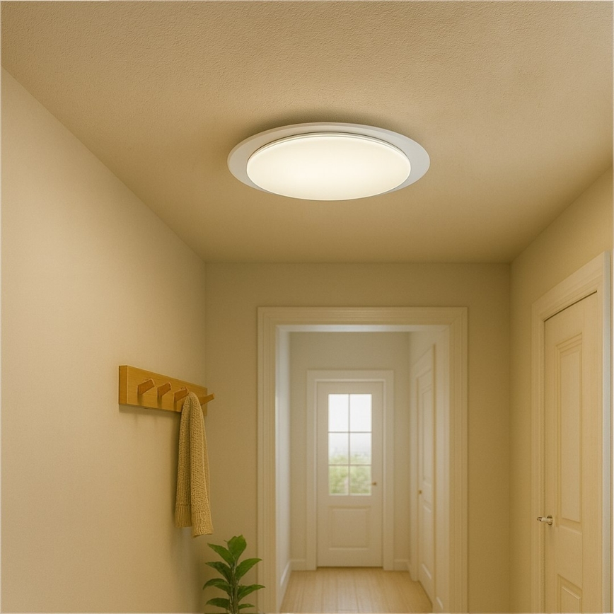 Dimbar LED-taklampa SONIC LED/100W/2300V 3000-6000K Ø85 cm vit + fjärrkontroll