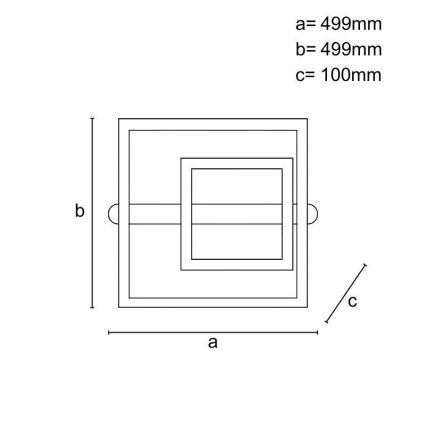 Dimbar LED-taklampa 95W/230V 3000-6500K + fjärrkontroll