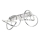 Dimbar LED-taklampa ABRO LED/49W/230V polerad krom
