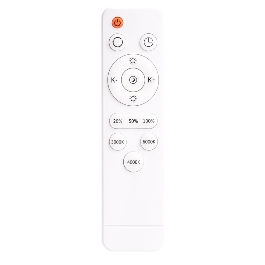 LED dimbar taklampa KERN LED/100W/230V 3000/4000/6000K Ø 100 cm svart + fjärrkontroll