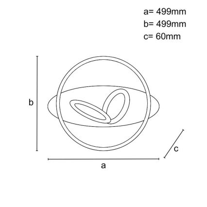 Dimbar LED-taklampa LED/105W/230V 3000-6500K + fjärrkontroll