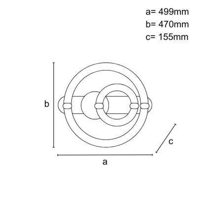 Dimbar LED-taklampa LED/120W/230V 3000-6500K + fjärrkontroll