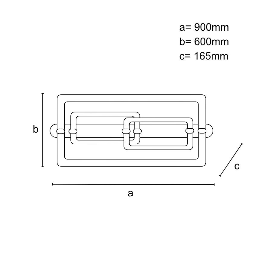 Dimbar LED-taklampa LED/280W/230V 3000-6500K + fjärrkontroll