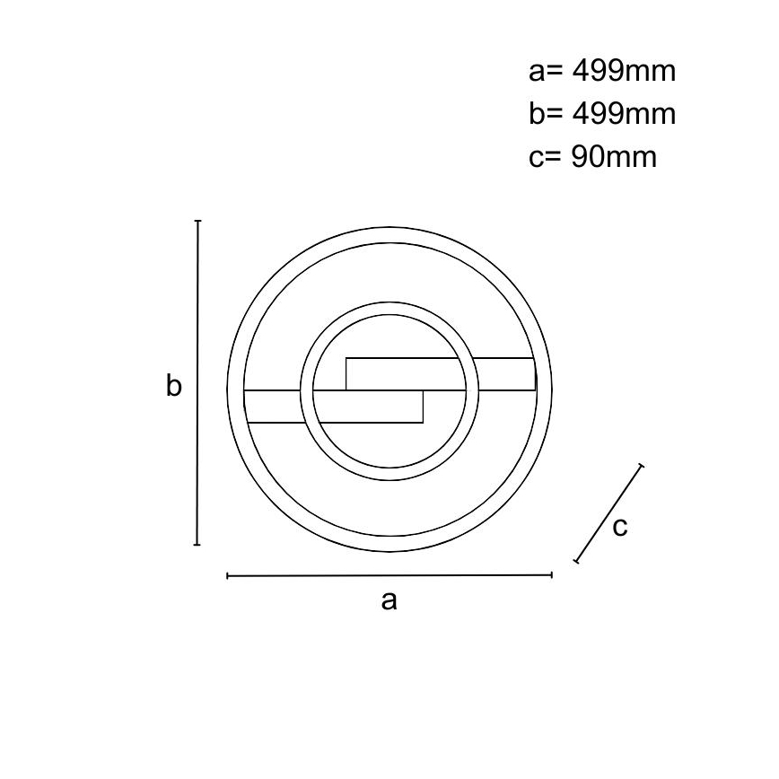Dimbar LED-taklampa LED/80W/230V 3000-6500K + fjärrkontroll