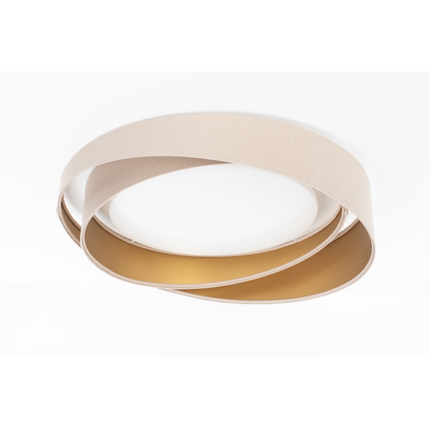 LED dimbar taklampa SMART GALAXY MODERN LED/24W/230V 3000-6500K Ø 55 cm beige/guld + fjärrkontroll