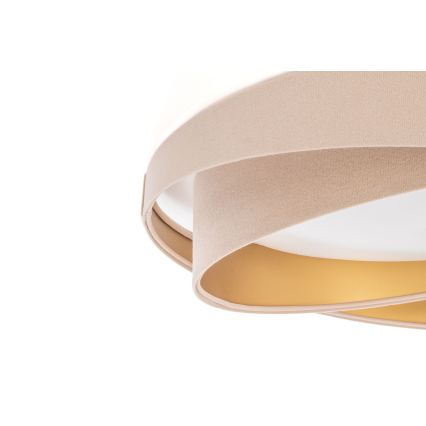 LED dimbar taklampa SMART GALAXY MODERN LED/24W/230V 3000-6500K Ø 55 cm beige/guld + fjärrkontroll