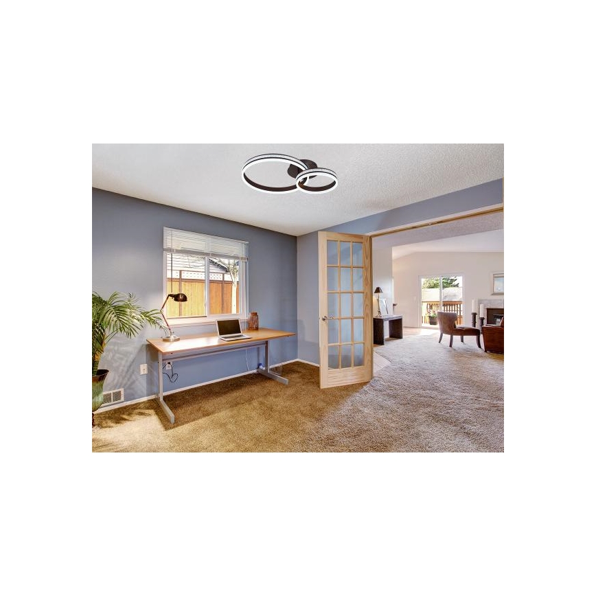 Dimbar LED-taklampa, ytmonterad, 110W/230V, 3000–6500 K + fjärrkontroll