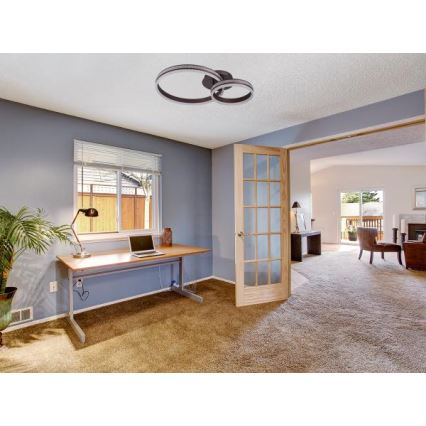 Dimbar LED-taklampa, ytmonterad, 110W/230V, 3000–6500 K + fjärrkontroll