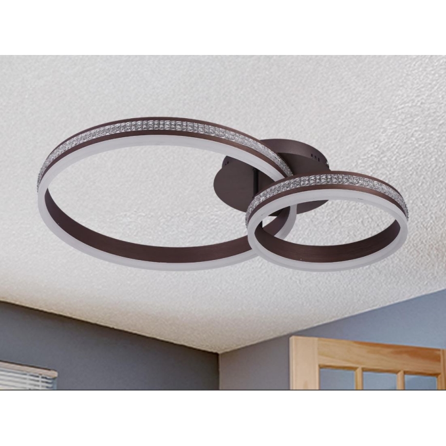 Dimbar LED-taklampa, ytmonterad, 110W/230V, 3000–6500 K + fjärrkontroll