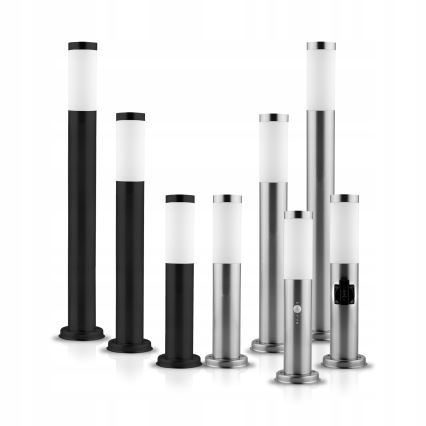 Dimbar LED-utomhuslampa LIVIA 1xE27/6W/2300V 2700-6500K Wi-Fi 45 cm IP44 silverfärgad