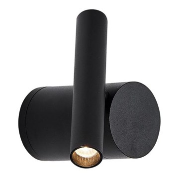 Dimbar LED-väggspotlight PLANET LED/4W/230V svart