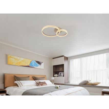 Dimbar LED ytmonterad ljuskrona LED/110W/230V 3000-6500K + fjärrkontroll