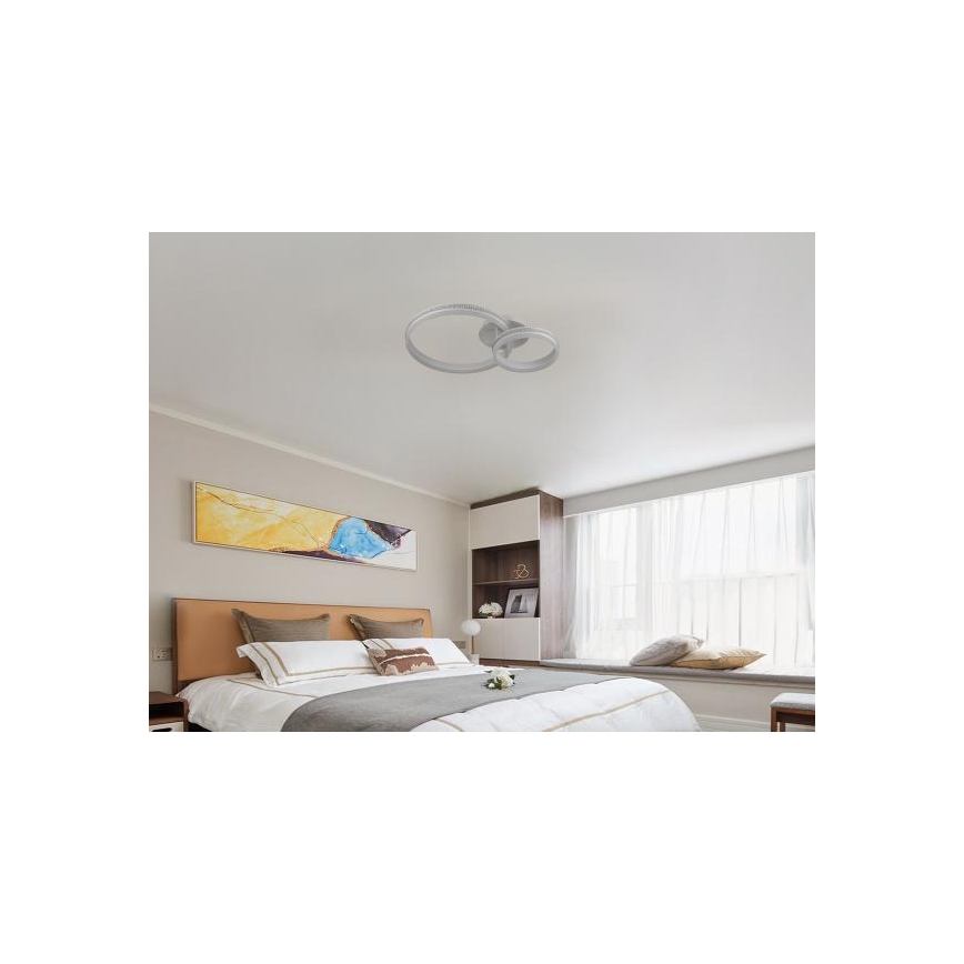 Dimbar LED ytmonterad ljuskrona LED/110W/230V 3000-6500K + fjärrkontroll