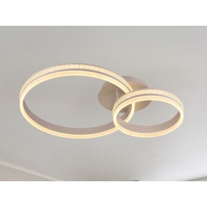 Dimbar LED ytmonterad ljuskrona LED/110W/230V 3000-6500K + fjärrkontroll