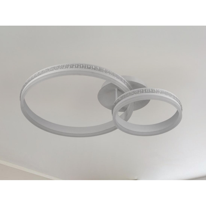 Dimbar LED ytmonterad ljuskrona LED/110W/230V 3000-6500K + fjärrkontroll