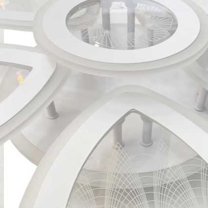 Dimbar LED ytmonterad ljuskrona LED/145W/230V 3000-6500K + fjärrkontroll